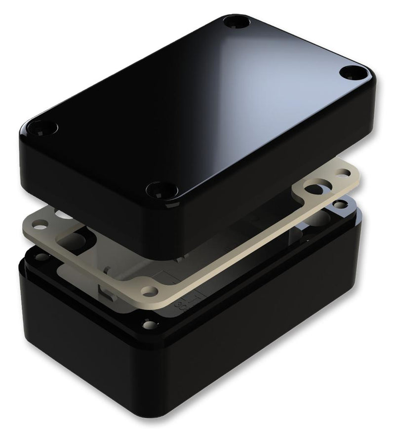 Deltron Enclosures 487-130806E-68 Metal Enclosure Heavy Duty Diecast IP68 Small Aluminium 60 mm 80 130