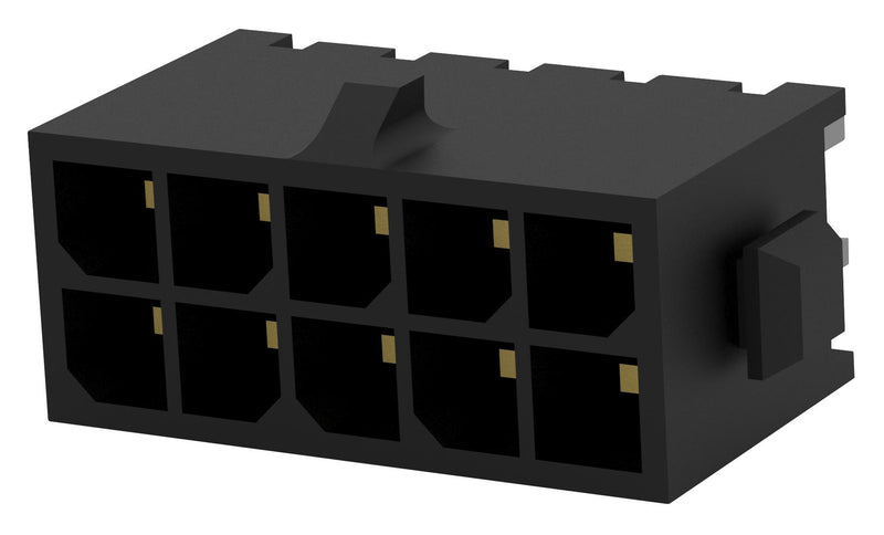 AMP - TE Connectivity 4-794632-0 Rectangular Connector Micro MATE-N-LOK Series 10 Contacts Header 3 mm Through Hole 2 Row