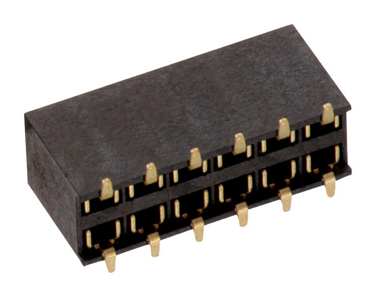 Wurth Elektronik 61000621821 Board-To-Board Connector 2.54 mm 6 Contacts Receptacle WR-PHD Series Surface Mount 2 Rows