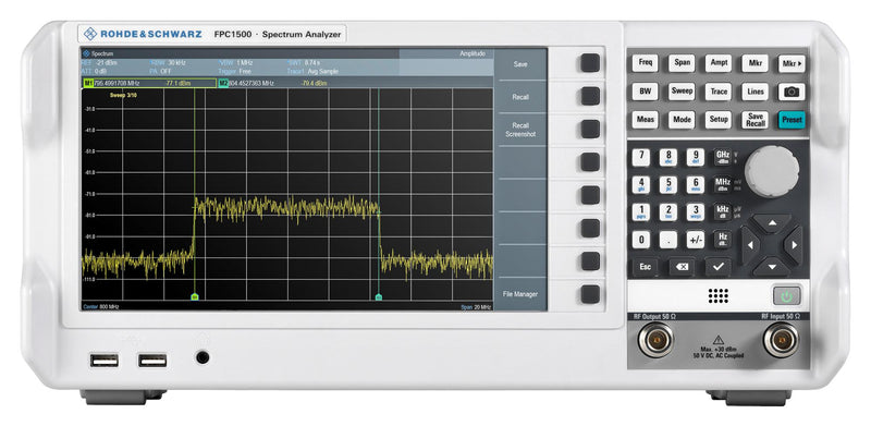 Rohde &amp; Schwarz FPC1500 (FPC-P1TG) Spectrum Analyser With Tracking Generator Bench FPC Series 5kHz to 1GHz