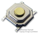 ALPS SKQGAFE010 Tactile Switch, Non Illuminated, 12 V, 50 mA, 0.98 N, Solder