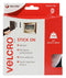 VELCRO VEL-EC60216 White Stick On Hook & Loop Adhesive Tape - 20mm x 5m