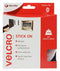 VELCRO VEL-EC60216 White Stick On Hook & Loop Adhesive Tape - 20mm x 5m