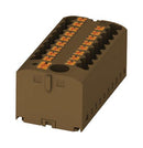 Phoenix Contact PTFIX 6/6X25 BN Panel Mount Barrier Terminal Block 24 A 500 V 7 Pole 3 Push In 12 AWG