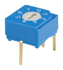 Nidec Copal Electronics S-8010 Rotary Coded Switch S-8000 Series Through Hole 8 Position 5 VDC Octal 100 mA