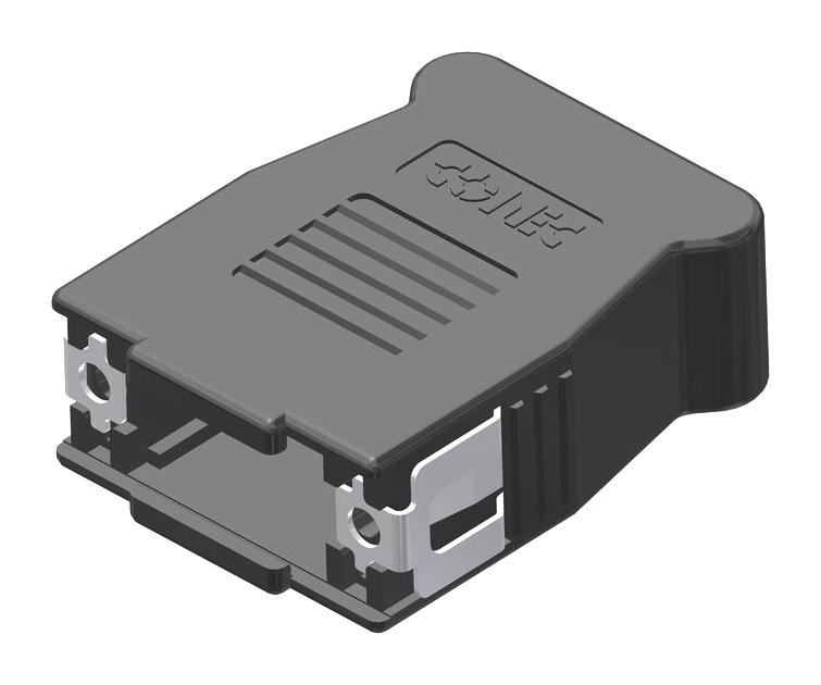 Amphenol Conec 16-001810E D Sub Backshell DE 90&deg; 180&deg; ABS (Acrylonitrile Butadiene Styrene) Body New
