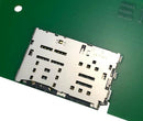 HIROSE(HRS) KP15TL-SF(800) Memory Card Connector Combo - Microsd Nano SIM Push In-Pin Eject Copper Alloy