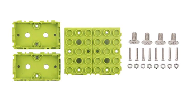 Seeed Studio 110070027 Green Wrapper 1x2 ABS 4/Pack Grove Modules