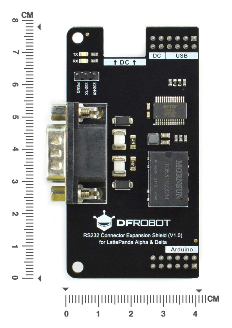 Dfrobot DFR0778 DFR0778 Expansion Shield RS232 Connector Alpha &amp; Delta Lattepanda Arduino Board New