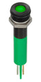 Apem Q8F1BXXG02E Q8F1BXXG02E LED Panel Mount Indicator Green 2.2 V 8 mm 20 mA 6 mcd IP67