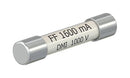 Staubli 69.0013 Fuse Cartridge 1.6 A 1 kV 6.3mm x 32mm 1/4" 1-1/4"