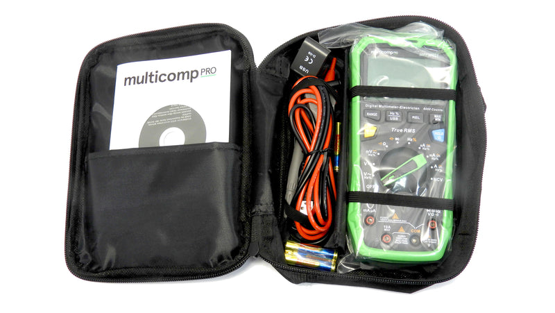 Multicomp PRO MP730651 MP730651 Handheld Digital Multimeter 1000V@10A AC/DC 60MR 60mF 10MHz True RMS NCV Diode
