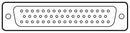 Amphenol Communications Solutions D50P24A6RX09LF D50P24A6RX09LF D Sub Connector DB50 Standard Plug 50 Contacts DD Solder