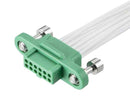 Harwin G125-FC12005F1-0150L Cable Assembly Wire to Board 20 Position Receptacle Free End 5.9 " 150 mm White