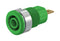 Staubli 23.3000-25 Banana Test Connector 4mm Jack Panel Mount 24 A 1 kV Gold Plated Contacts Green