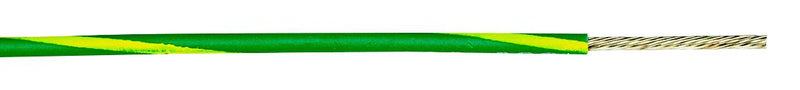 Alpha Wire 3051 GY005 Stranded Hook Up PVC Green Yellow 22 AWG 0.357 mm&sup2; 100 ft 30.5 m