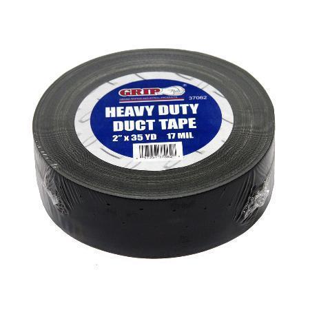 Grip ON Tools 37062 Heavy Duty Black Duct Tape - 2? x 35 Yard Roll