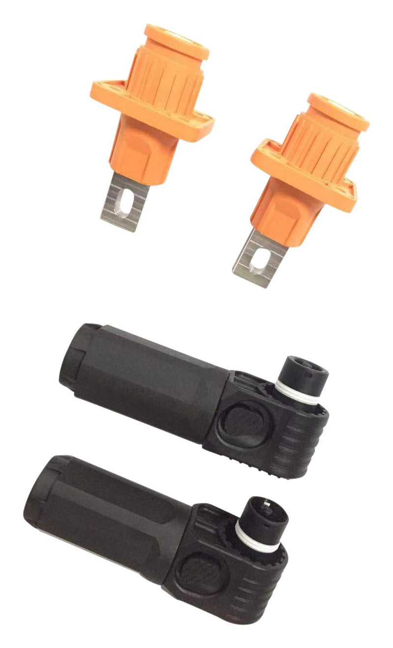 Amphenol Industrial SLPHPC95BSO1 High PWR Conn R/A Plug Crimp 350A/ORG