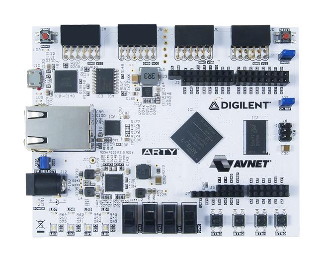 Digilent 410-319-1 Development Board Arty A7-100T Artix-7 Fpga 100k Logic Cells Arduino Compatible