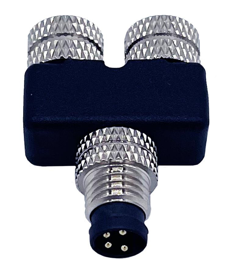 Norcomp Y58-A08-FFFR001 Y Splitter Conn 8P M12 RCPT-2X8P Rcpt