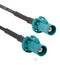 Amphenol RF 095FPZFPZSHM100 / Coaxial Cable Assembly Fakra Plug to RG174 50 ohm 3.3 ft 1 m Black