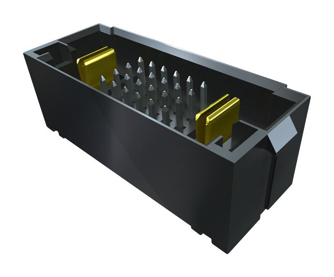 Samtec MPTC-02-24-02-6.30-01-L-V Board-To-Board Connector 2 mm 28 Contacts Plug Mptc Series Through Hole 4 Rows