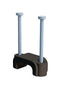 Essentra Components 22NCC1250FB 22NCC1250FB Cable Clamp NAIL-IN POLYETHYLENE/BLACK