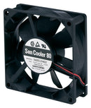 SANYO DENKI - SANACE FANS 9A0812H4011 Axial Fan, 12 VDC, DC, 80 mm, 25 mm, 29 dBA, 36.4 cu.ft/min