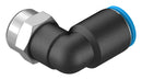 Festo QSLF-1/8-8-B Pneumatic Fitting Push-In L-Fitting G1/8 14 bar 8 mm PBT (Polybutylene Terephthalate) Qslf