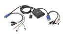 Iogear GCS72U 2-Port USB Cable KVM Switch With Audio and Microphone 74R2304