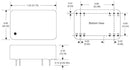 XP Power JAH0212D12 Isolated Board Mount DC/DC Converter 1kV Isolation ITE 2 Output W 12 V 83 mA -12