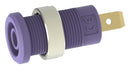 Tenma 72-14230 Banana Test Connector Jack Panel Mount 36 A 1 kV Gold Plated Contacts Purple