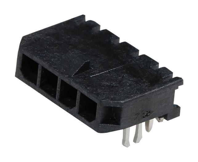 Molex 43650-0404 Wire-To-Board Connector 3 mm 4 Contacts Header Micro-Fit 3.0 43650 Series Through Hole 1 Rows