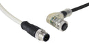 Bulgin Limited PXPNPN12RAF04AFI003PUR PXPNPN12RAF04AFI003PUR Sensor Cable 90&Acirc;&deg; M12 Receptacle Plug 4 Positions 300 mm 11.8 " PXP