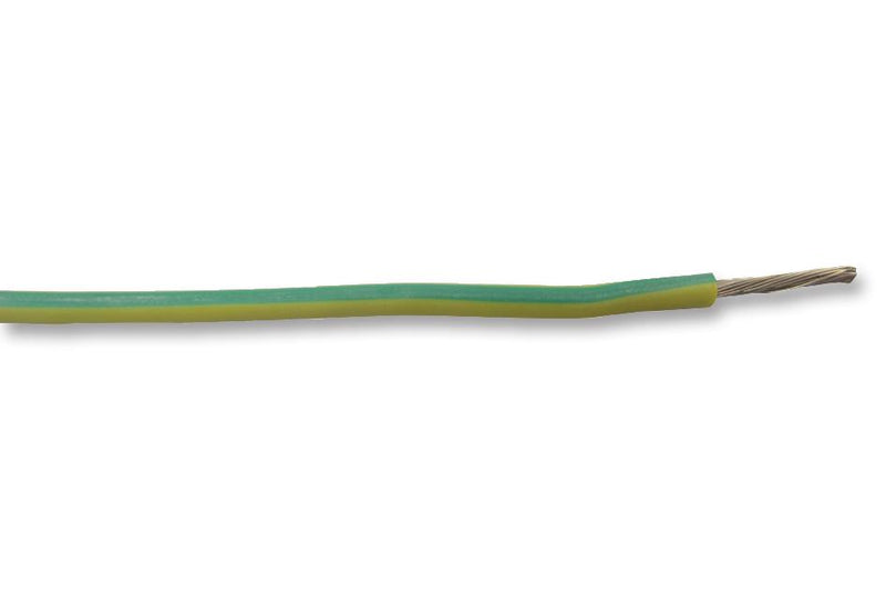 Lapp Kabel 0051000 0051000 Wire Stranded Hook Up Hi Temp Silicone Green Yellow 16 AWG 1.5 mm&Acirc;&sup2; 328 ft 100 m