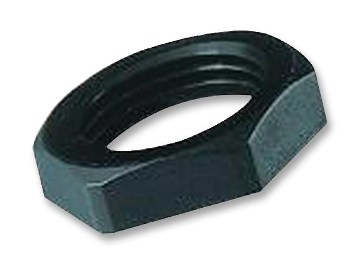 HYLEC LN20B Locknut, Non Metallic, Black, Nylon 6, M20, 7 mm