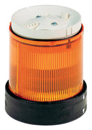 SCHNEIDER ELECTRIC XVBC2B5 Visual Signal Indicator, LED, Orange, Steady, 24VDC, IP65, 70mm Dia., 63mm Height