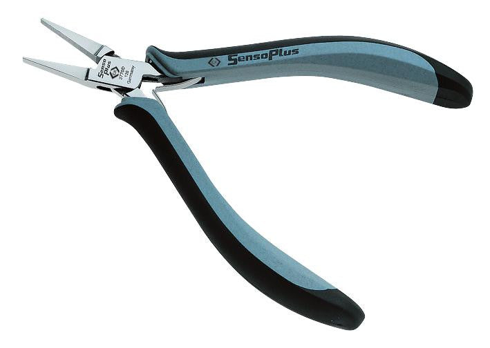 CK TOOLS T3770 1D120 120mm Sensoplus ESD Flat Nose Serrated Pliers with Induction Hardened Blades