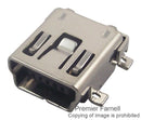 TE CONNECTIVITY 1734035-2 USB Connector, Mini USB Type B, USB 2.0, Receptacle, 5 Ways, Surface Mount, Right Angle