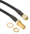 Amphenol RF 095-902-477-018 Cable Assy SMA JACK-SMA Plug 18&quot;