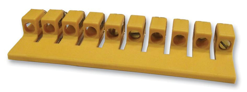 MULTICOMP CQV4/10 Jumper (Busbar), Cross Jumper, DIN Rail Screw Clamp Terminal Blocks, 10 Ways
