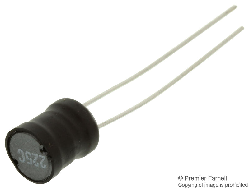 MURATA POWER SOLUTIONS 13R225C Inductor, Radial, 1300R Series, 2.2 mH, 240 mA, 240 mA, 4.5 ohm, &iuml;&iquest;&frac12; 10%
