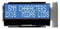 MIDAS MCCOG21605B6W-BNMLWI Alphanumeric LCD, 16 x 2, White on Blue, 3V to 5V, I2C, English, Japanese, Transmissive