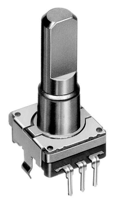 ALPS EC11E09204A4 Incremental Rotary Encoder, Metal Shaft, 11mm, Vertical, 18 Detents, 9 Pulses