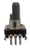 ALPS EC12E1220406 Incremental Rotary Encoder, Insulated Shaft, 12mm, Vertical, 12 Detents, 12 Pulses