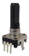 ALPS EC12E24104A6 Incremental Rotary Encoder, Insulated Shaft, 12mm, Vertical, No Detents, 24 Pulses