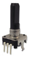 ALPS EC12E24204A8 Incremental Rotary Encoder, Insulated Shaft, 12mm, Vertical, 24 Detents, 24 Pulses