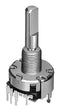 ALPS EC20A1820401 Incremental Rotary Encoder, Metal Shaft, 20mm, Vertical, 18 Detents, 18 Pulses