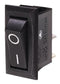 ARCOLECTRIC C1300ALAAAB Rocker Switch, Non Illuminated, SPST, On-Off, Black, Panel, 20 A