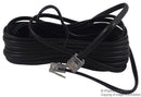 PRO SIGNAL PS11458 Telephone Modular Cable, RJ11 Plug to RJ11 Plug, 16.4 ft, Black